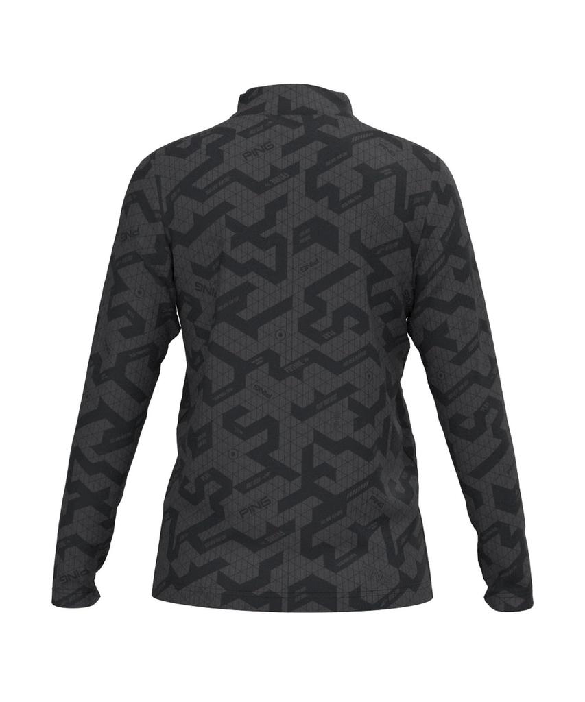 Ping Apparel Long Sleeve High Neck Shirt Golf Undershirt x Size M Women's (Basic Stretch) / / 622-3266900 011_Black Gray,