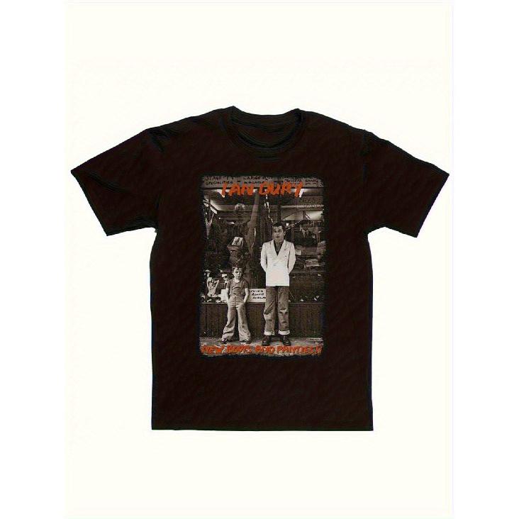 Men's Ian Dury & Blockheads Vintage Band T-Shirt - Iconic "I'm Not a Homophone" Slogan & Stage Photo Print, Loose Fit Retro Music Tee for all-Season