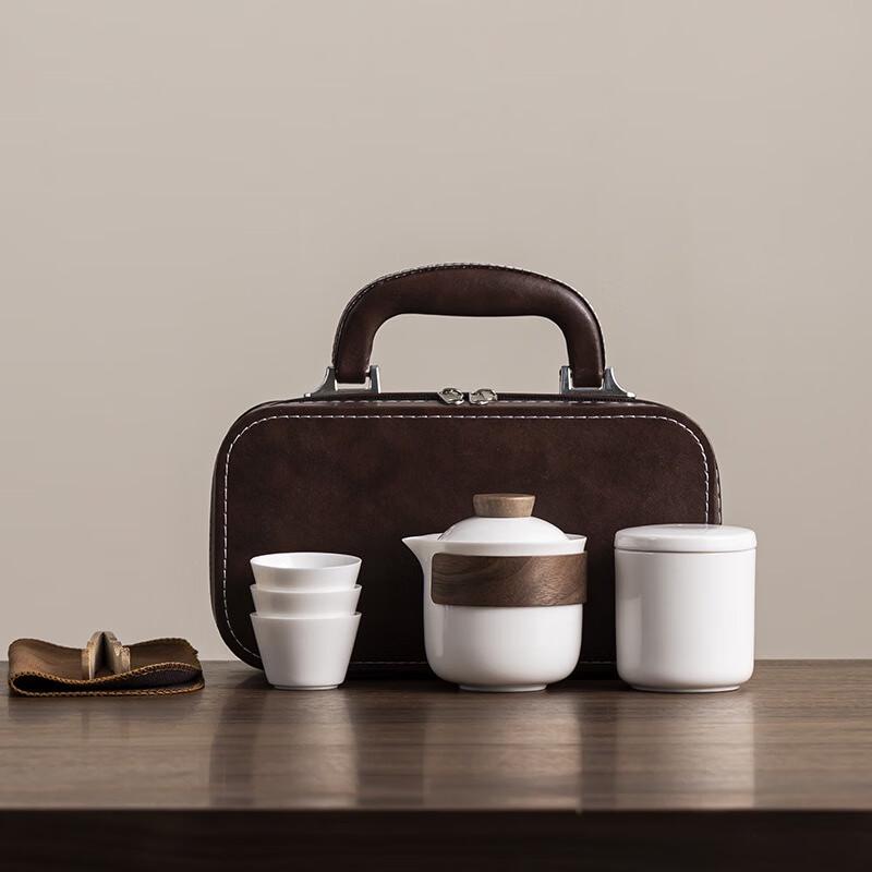 Shangqi Ceramic Portable Kung Fu Travel Tea Set