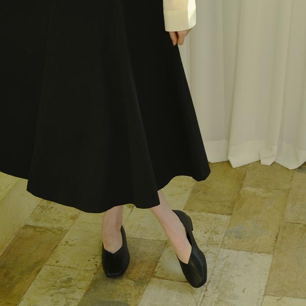 Florida Studio FL5032 Colius Квадратный носок 2 см на плоской подошве Midnight Black-FL5032