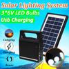 Комплект генератора солнечной панели 6 В USB-зарядное устройство Система солнечного освещения + 3 светодиодные лампы Свет для наружного освещения Зарядное устройство