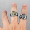 Древо жизни в мифологии скандинавских викингов, мужские кольца из нержавеющей стали для мужчин, ювелирные изделия для парней, креативный подарок