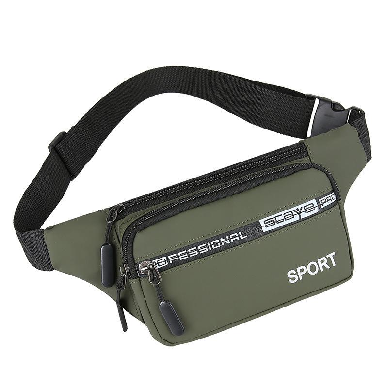 New Waist Bag for Men's Leisure Sports Outdoor Running Mobile Phone Bag Fashionable Waterproof Labor Waist Bag