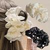 Elegant Temperament Pearl Bubble Hair Clip for Woman Korean Style Large Shark Clip Fashion Girls Back Head Hair Clamp