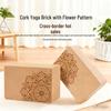 Высокоплотный мягкий пробковый кирпич для йоги против скольжения для студии и поддержки ног