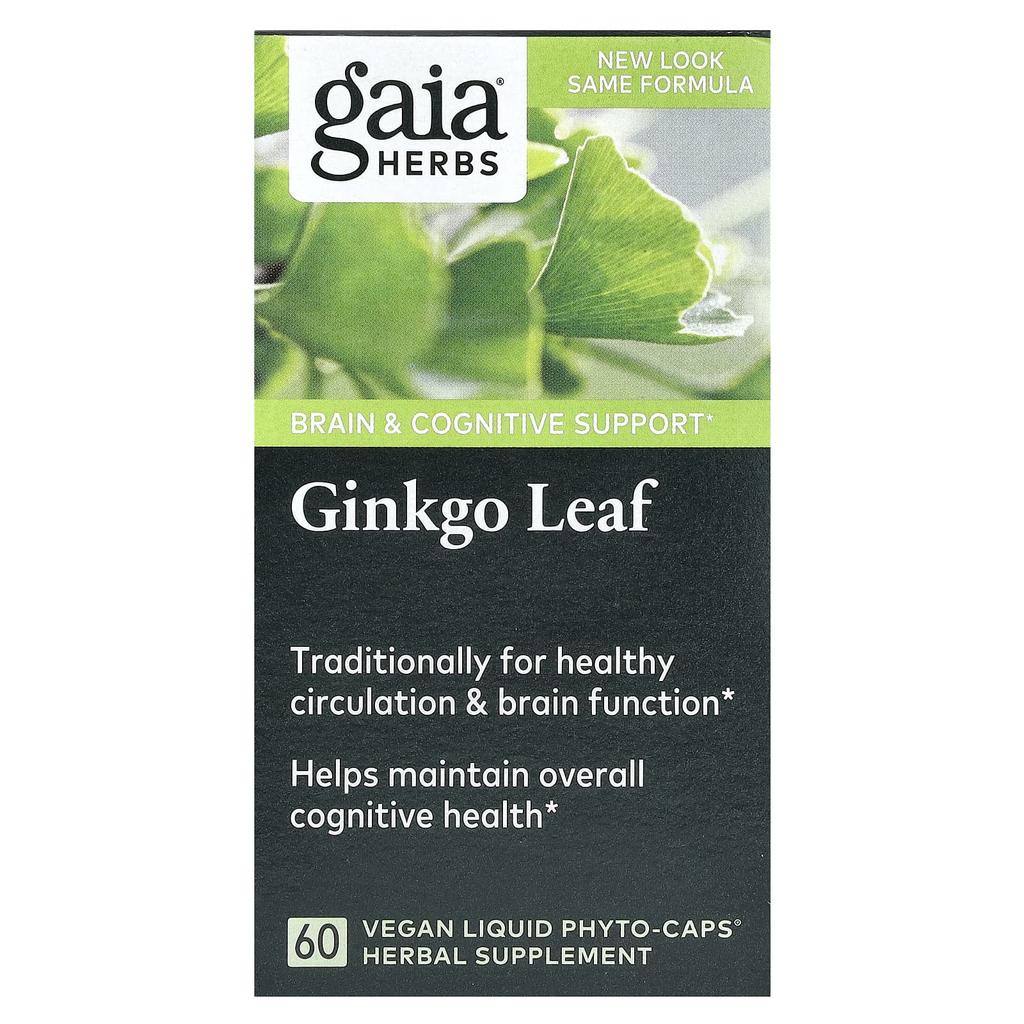 Gaia Herbs, Ginkgo Biloba, 60 Veggie Liquid Phyto Caps