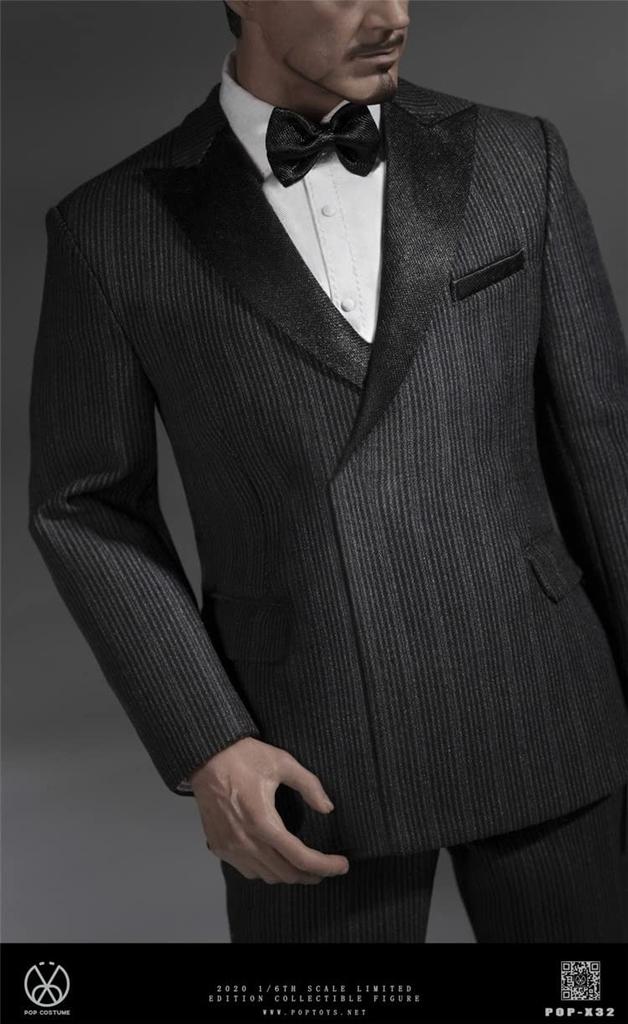 Масштабная фигурка POPTOYS мужской костюм одежда и обувь комплект шедевр версия и голова не [TOYBARJAPAN] 1/6 POP-X32 (Тело включено)