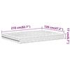 VidaXL Matelas en mousse blanc 120x210 cm dureté H2 H3,matelas de lit,matelas de lit de jour,matelas en mousse pour lit 4016633