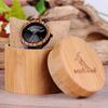 BOBO BIRD D30-1 Мужские часы из бамбукового дерева с японским кварцевым механизмом, аналоговые, винтажный и ретро-дизайн