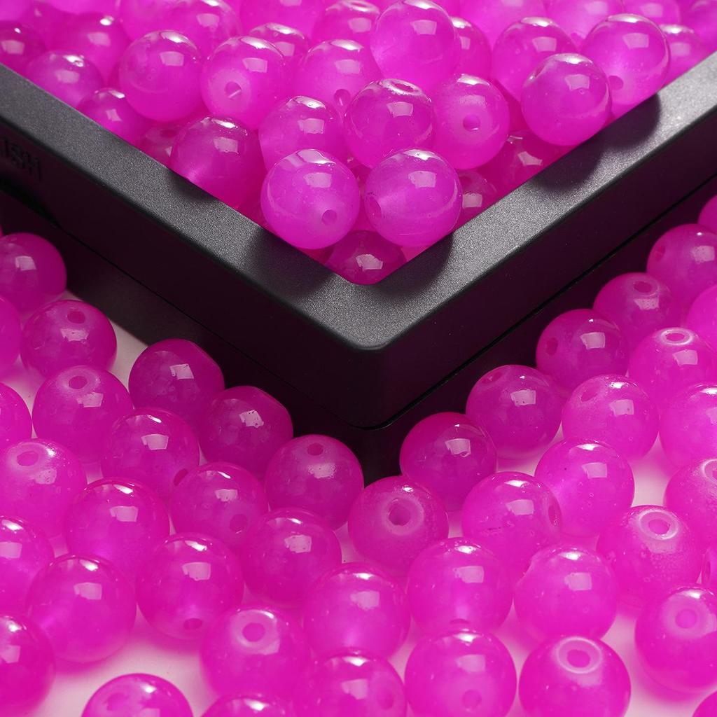 Бусины из имитации нефрита 6 мм, однотонные, для изготовления украшений своими руками