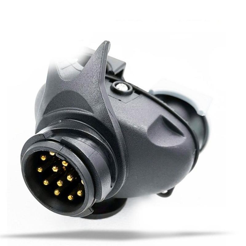 New 13 Pin Car To 7 Pin Plug Socket Adapter Converter Caravan Towing Tow Bar UK 12V