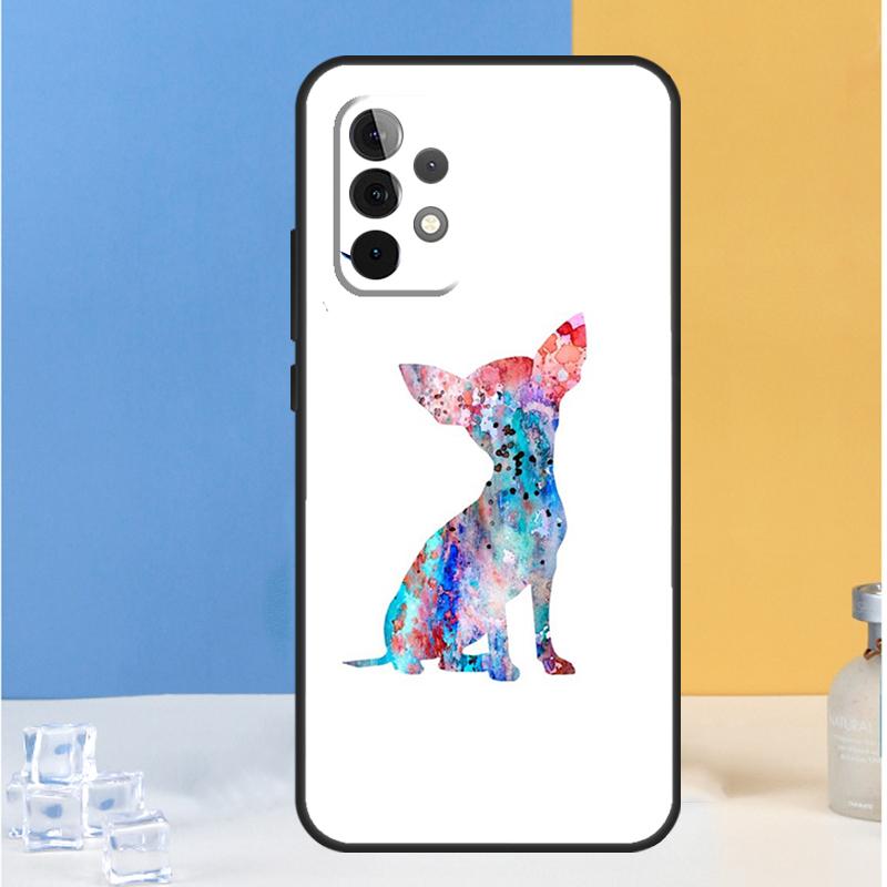Чехол для Samsung Galaxy A05 A06 A13 A33 A53 A36 A26 A16 A54 A34 A14 A32 A52 A55 A35 A15 A56 с собакой Чихуахуа