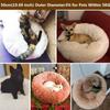 Donut Macaron Cat Dog Beds Sofa , Washable Round Cat Pillow Cushion Pet Bed