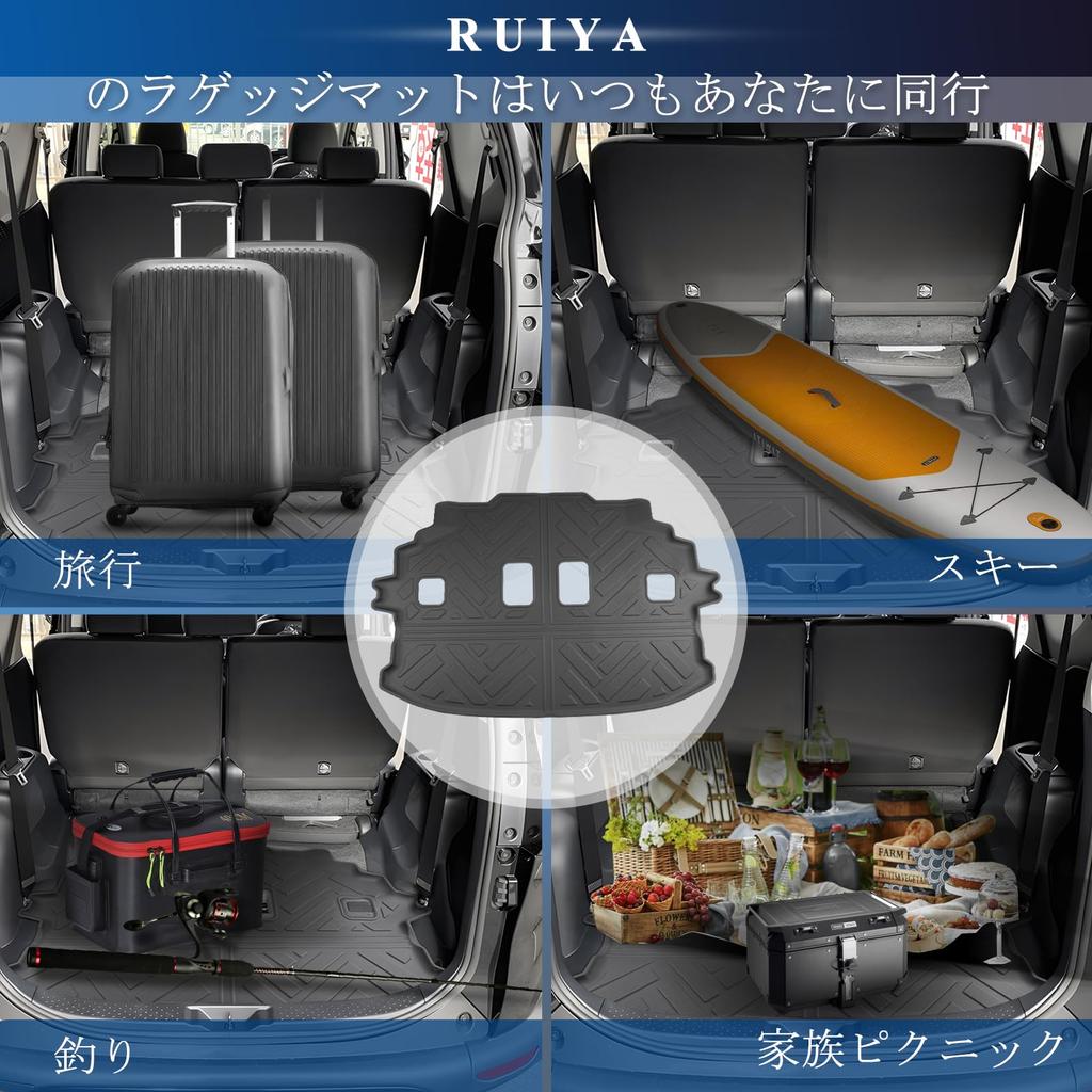 Toyota Sienta 3rd Generation 10 Series Luggage Mat Track Mat Sienta 10 Series Luggage Tray Cargo Mat Trunk Tray Floor Mat Car Parts Luggage Mat Sienta