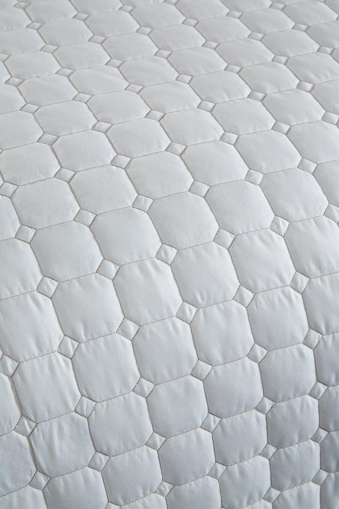 Estiva Queen Size Microcotton Bedspread 180x240 Cm Cream Color