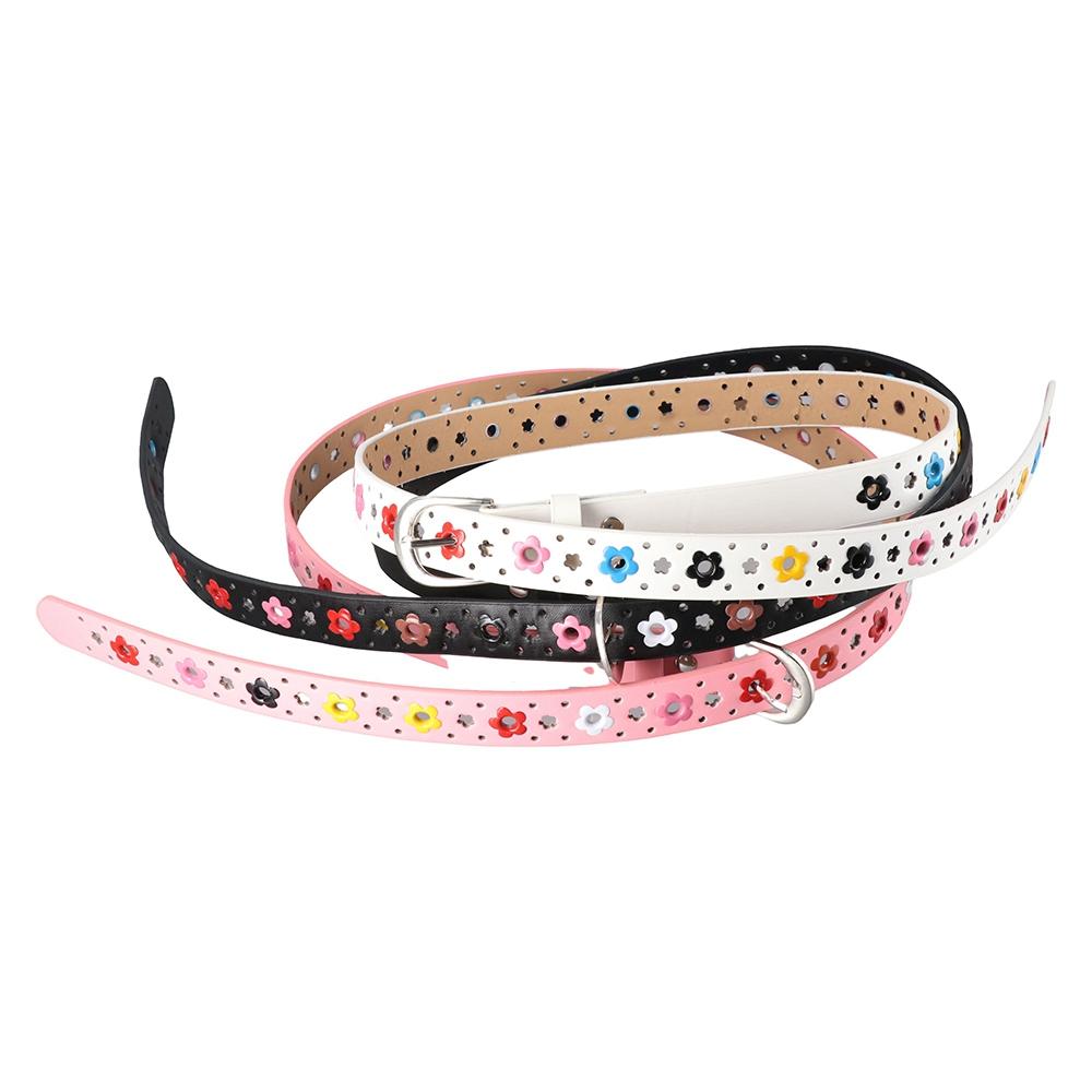 Gift PU Leather Unisex Kids Waistband Waist Belt Adjustable Belts Children Belt