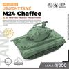SSMODEL 1/200 Набор военной модели Легкий танк США M24 Чаффи