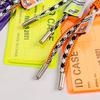 Держатель для карт, шнурок для ключей, флуоресцентный цветной брелок, декоративный держатель для удостоверений