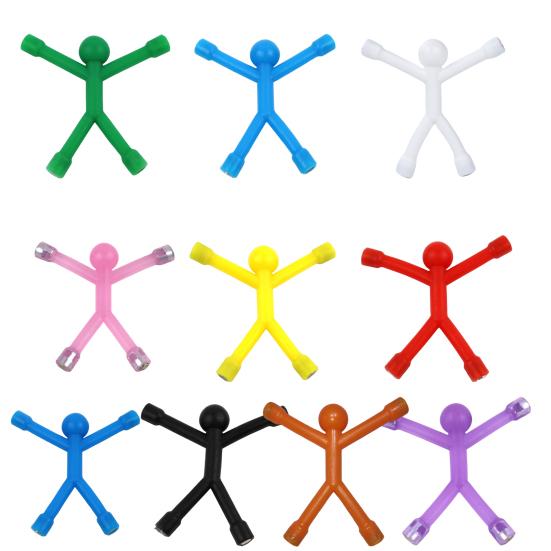 Магнитная игрушка «Человек», красочный гуманоидный магнит на холодильник, гибкая игрушка-фиджет для дома, офиса, путешествий, детей и взрослых, игрушка для снятия стресса, рождественский подарок