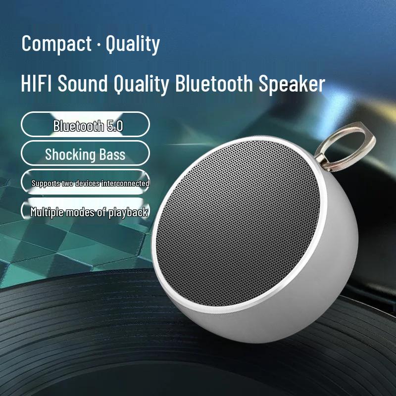 BS02 Высококачественная Bluetooth-колонка с держателем-кольцом для пальца и мощным басом.