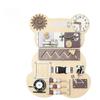 Busy Board for Toddlers Wooden Montessori Sensory Toys for Baby Manipulative Board Motor Bear Teddy Wood
