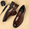 Однотонные туфли в стиле business casual для мужчин, весна-осень, новая коллекция дизайнера, мужские модельные туфли, модные туфли для мужчин, свадебные туфли для жениха
