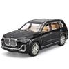 1/32 BMW X7 Внедорожник SUV Сплав Металл Литой Модель Машины Дом Модные Игрушки Украшения Микро Транспортные Средства Инерционный с Подсветкой День Рождения