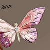 Clothing Safe Brooch Women High-Gloss Rhinestone Inlay Gradient Color Butterfly