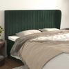 VidaXL Headboard with Ears Dark Green 183x23x118-128 Cm Velvet3118257
