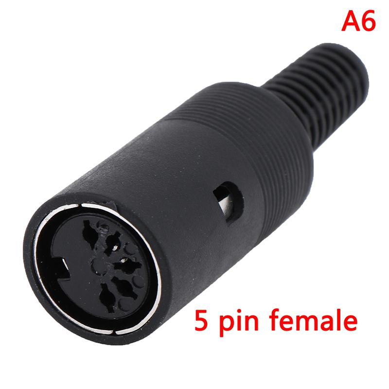 DIN Plug Socket Connector 3/4/5/6/7/8 PIN Male/Female Chassis Cable Mount