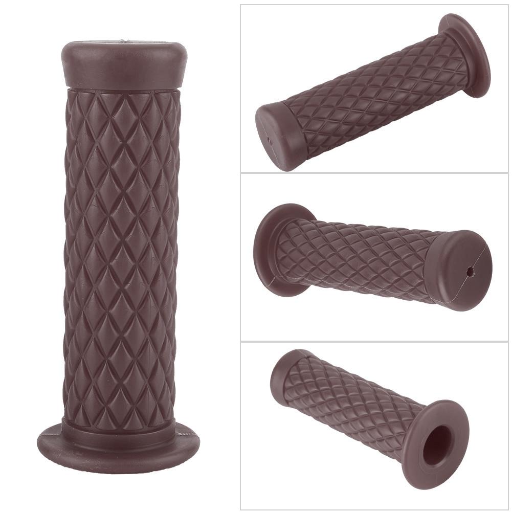 2 шт 22 мм TPU мотоциклетный руль ручки аксессуары(коричневый)