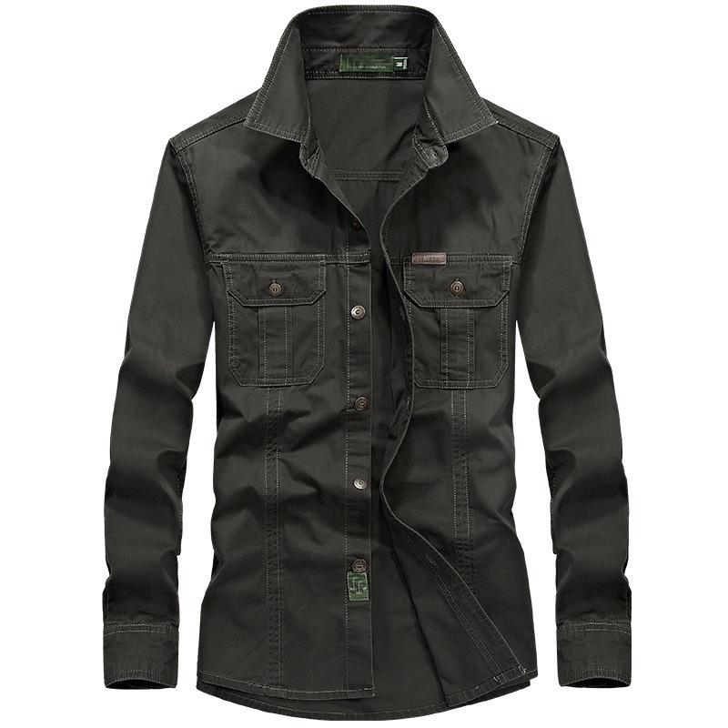 Spring Men Long Sleeve Shirts Cotton Plus Size Casual Shirt Big Size 6XL