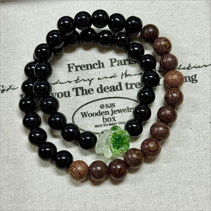 Прозрачный браслет из бусин «Лотос»: Ювелирные изделия в китайском стиле, легкая роскошь, универсальные, для женщин