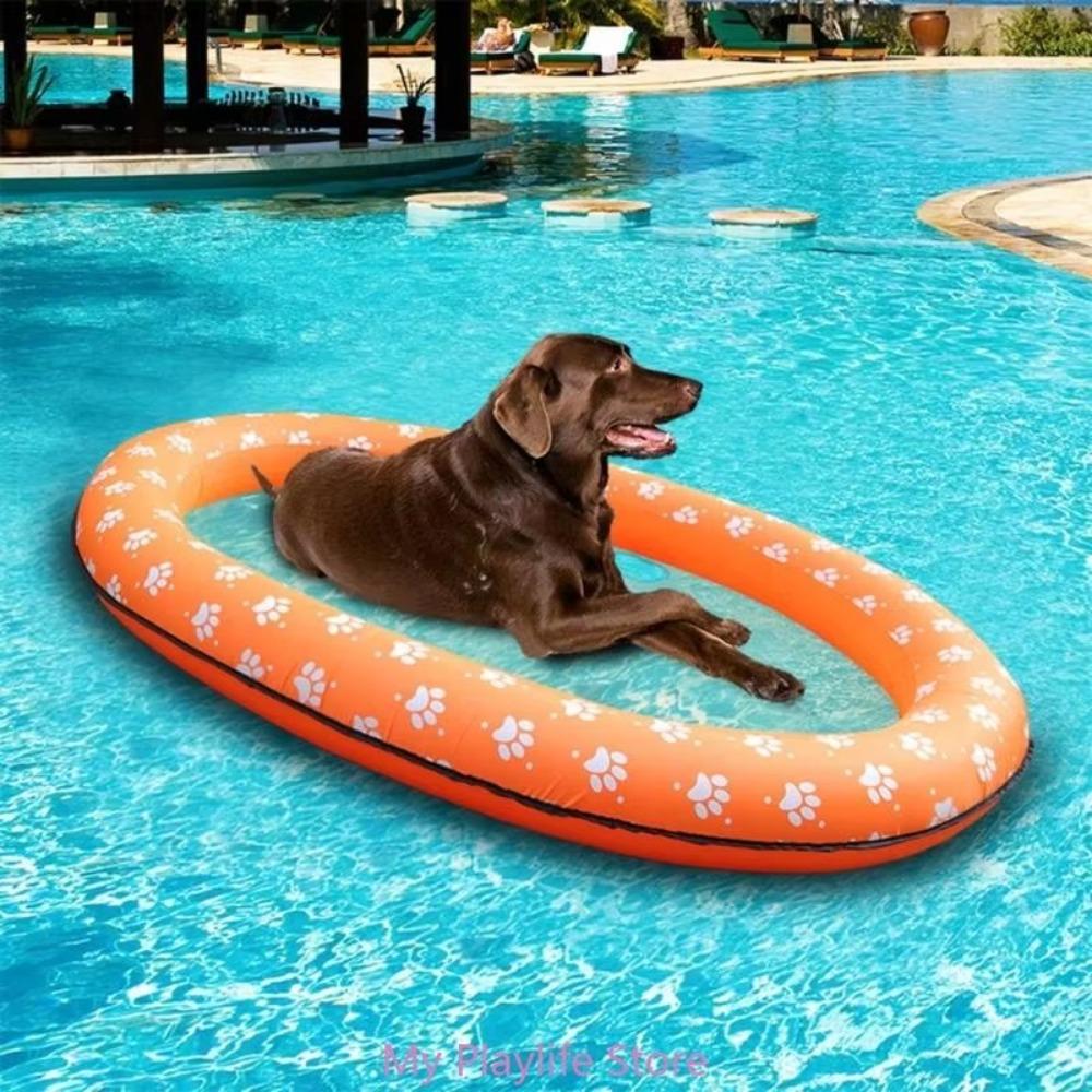 PVC Dog Swimming Float Soft Pet Dog Float Portable Pet Inflatable Raft for Cats Dogs