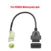 OBD2 Connector Universal K CAN For Motorbike 6Pin to 16Pin Adapter Cables For YAMAHA 3Pin For Honda 4Pin For KTM 6 Pin For Ducat