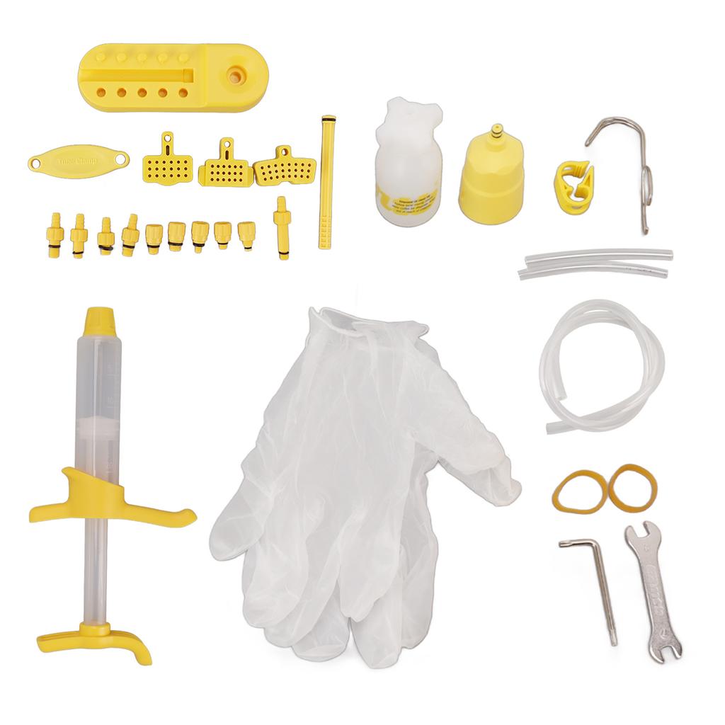 Bike Brake Bleed Kit Hydraulic Multi Connectors Universal Disc Brake Bleeding Tools for Mountain Bicycles