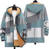 Men's Fleece Cardigan Coats 3D Print Chinese Style Plush Thick Winter Jackets Casual Streetwear Clothing