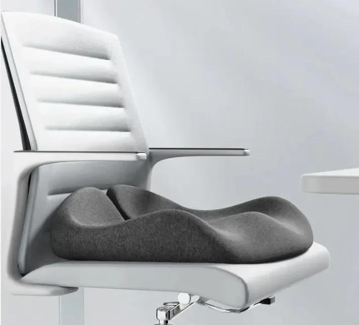 Ишиас Облегчение Боли в Спине Комфортное Офисное Кресло Подушка для Автосиденья Нескользящая Ортопедическая Подушка из Пены с Памятью для Копчика