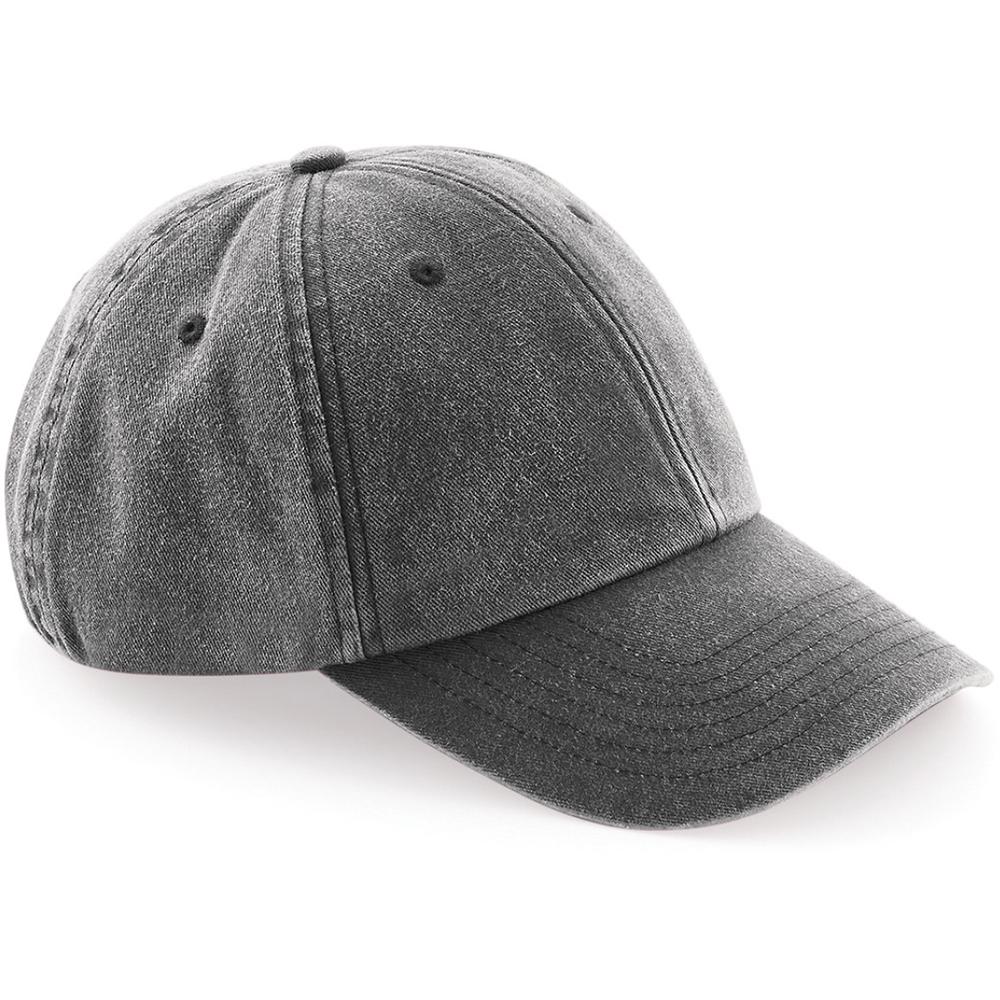 Beechfield Unisex Low Profile Vintage Denim-Look Cap