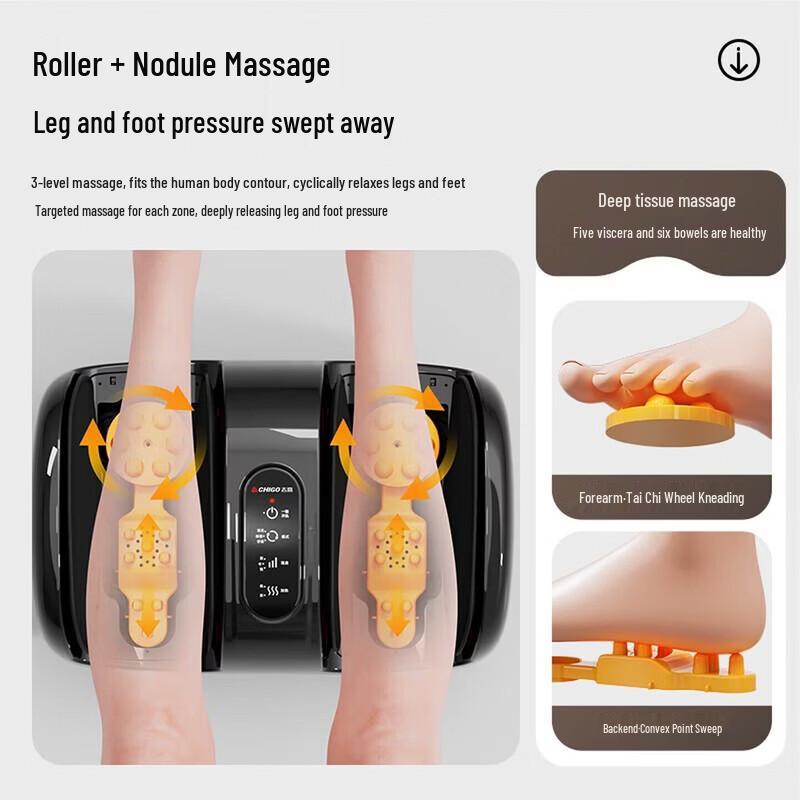 CHIGO 3D Airbag Foot and Leg Massager CN plug (adapter included)