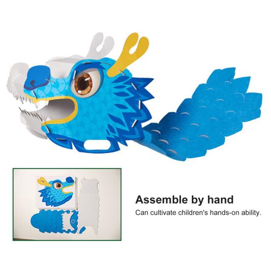 1 Set Dragon Dance Toy Chinese Tradition-inspired Toy DIY Dragon Dance Kit for New Year Party Decoration