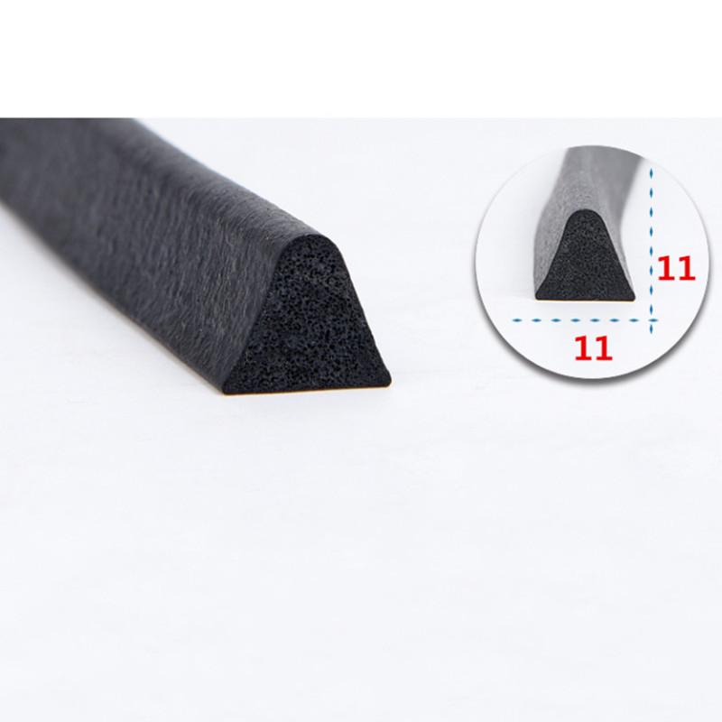 5-метровая мягкая треугольная полоска, водонепроницаемая, пылезащитная, резиновая, губчатая, противоударная, пенопластовая, звукоизоляционная полоска, уплотнительная лента для оборудования