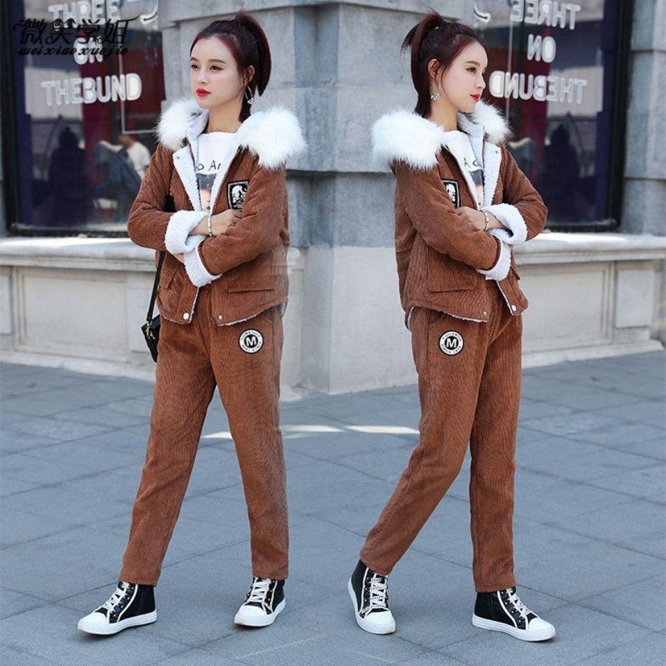 WTEMPO Женский комплект толстовки с капюшоном, осенний однотонный повседневный с длинным рукавом, теплый пуловер, спортивный костюм, женский зимний комплект из двух предметов