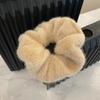 Fluffy Women Hair Rope Plush Hair Accessories New Large Scrunchies  Autumn Winter