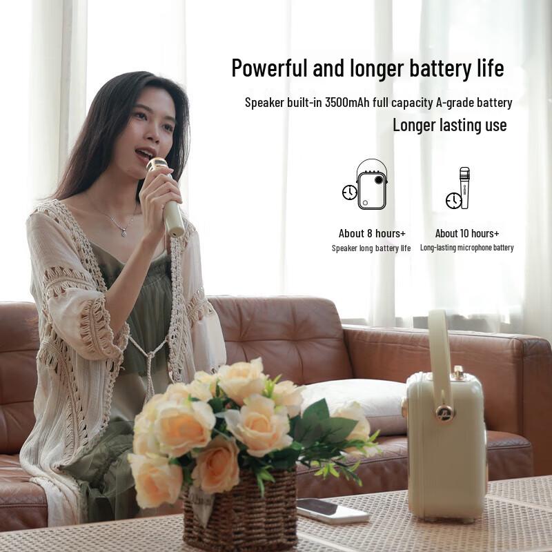 Newman K513 Portable Bluetooth KTV Speaker with Dual Mics