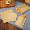 Пакет для упаковки пищевых продуктов из крафт-бумаги Одноразовый пакет для упаковки закусок Маслонепроницаемый бумажный пакет