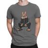 Rabbit Russian Cyka Blyat Mans TShirt Nu Pogodi Well Just You Wait Wolf Hare Cartoon Crewneck Tops Fabric T Shirt Humor