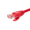 Patchcord RJ45, Netrack molded cover, cat. 5e UTP, 0.25m red