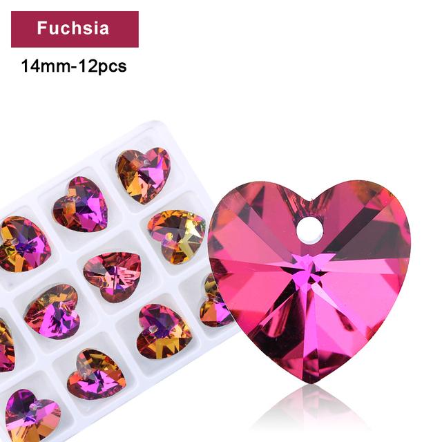 Разноцветный кулон в форме сердца, стеклянные бусины-бабочки, хрустальные подвески в форме звезды для женщин, изготовление ювелирных изделий, ожерелья, серьги, фурнитура