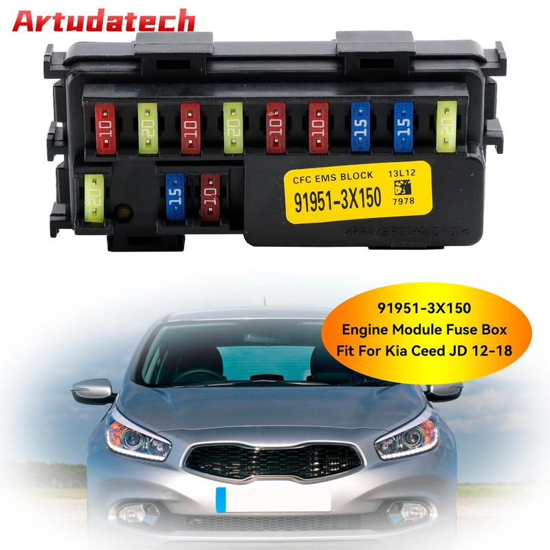 Artudatech Блок предохранителей модуля двигателя 91951-3X150 Подходит для Kia Ceed JD 2012 2013 2014 2015 2016 2017 2018